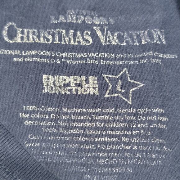 Christmas Vacation Dark Blue Unisex Tee (Ripple Junction) - Size Large - Picture 4 of 4